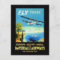 Vintages Flugzeug - Reisegeschenke und Grüße