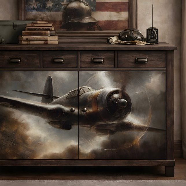 Vintages Flugzeug Seidenpapier (Vintage Plane Decoupage Tissue Paper)