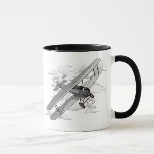 Vintages Flugzeug Tasse