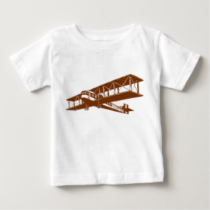 Vintages Flugzeug - Walnut Baby T-shirt