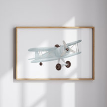 Vintages Flugzeugplakat