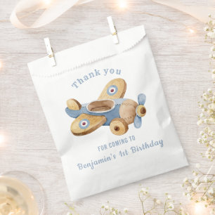 Vintages Flugzeugspielzeug Geburtstags-Lieblingsta Geschenktütchen