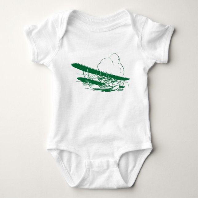 Vintages Flying Boat Baby Strampler (Vorderseite)