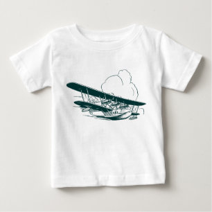 Vintages Flying Boat Baby T-shirt