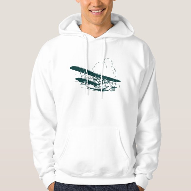 Vintages Flying Boat Hoodie (Vorderseite)