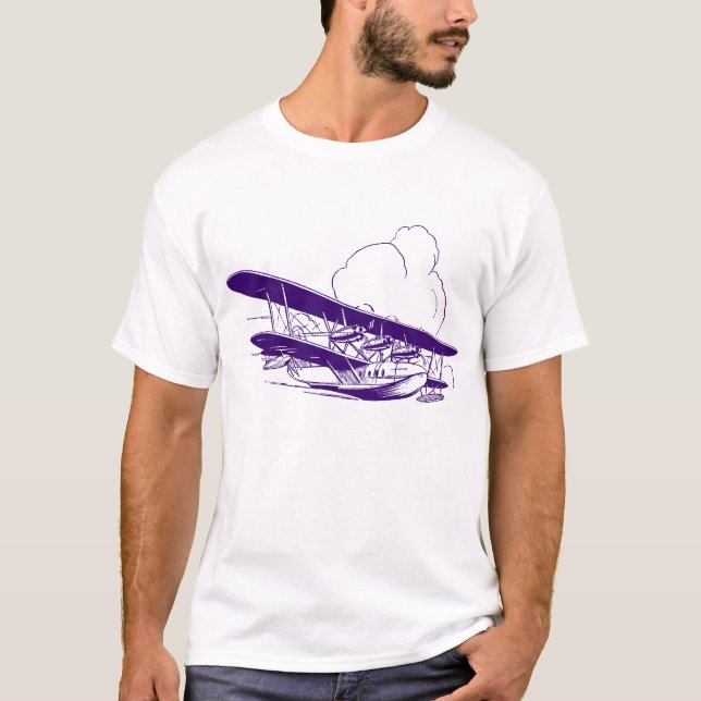 Vintages Flying Boat T-Shirt (Vorderseite)