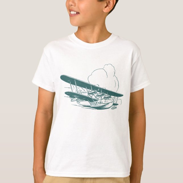 Vintages Flying Boat T-Shirt (Vorderseite)