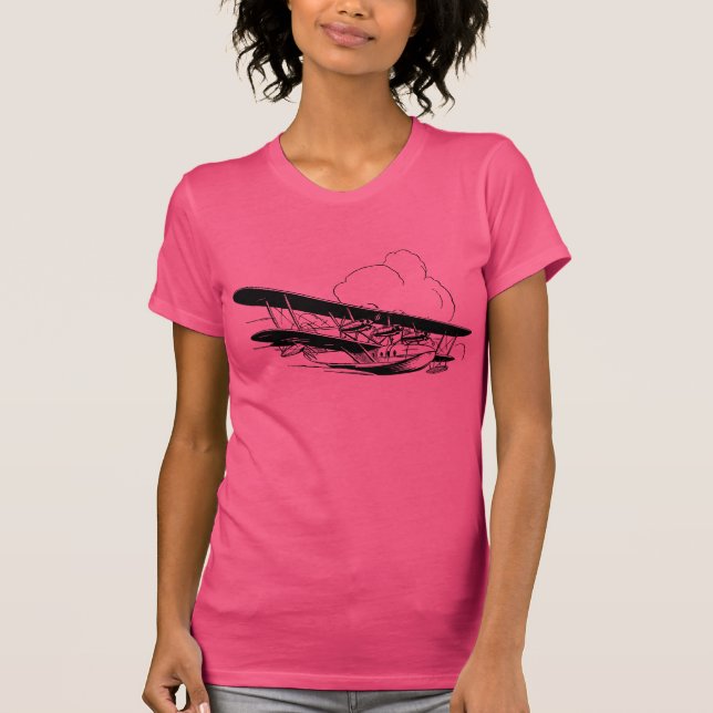 Vintages Flying Boat T-Shirt (Vorderseite)