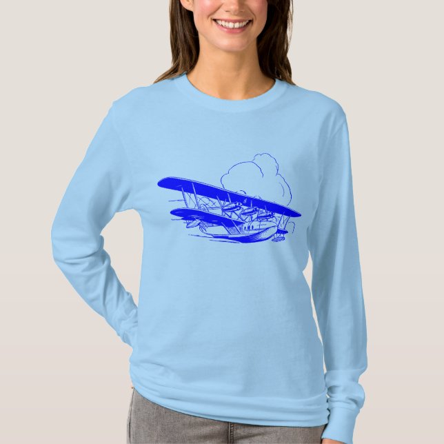Vintages Flying Boat T-Shirt (Vorderseite)