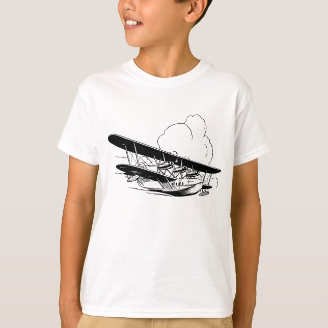 Vintages Flying Boat T-Shirt (Vorderseite)