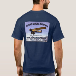 Vintages Flying Moose Aviation-Zeichen T-Shirt