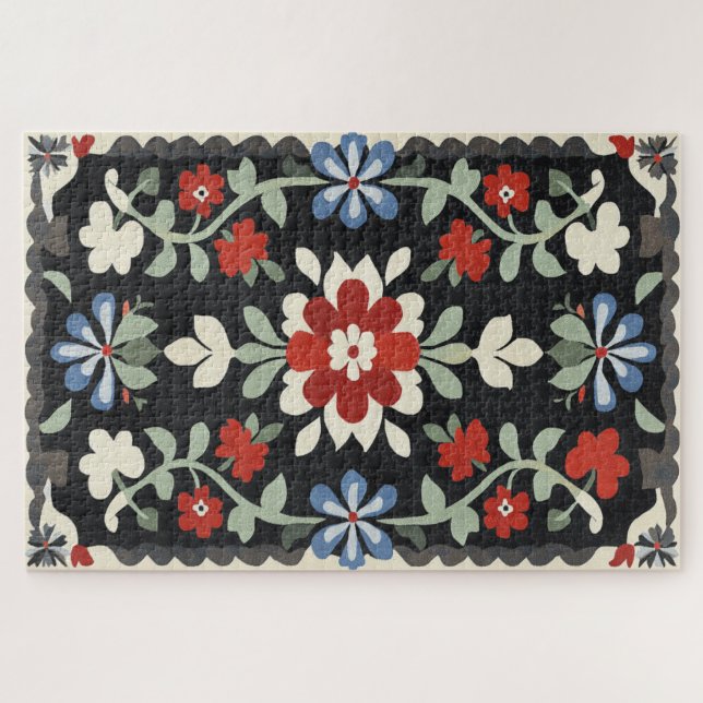 Vintages Folkloredesign Puzzle (Horizontal)