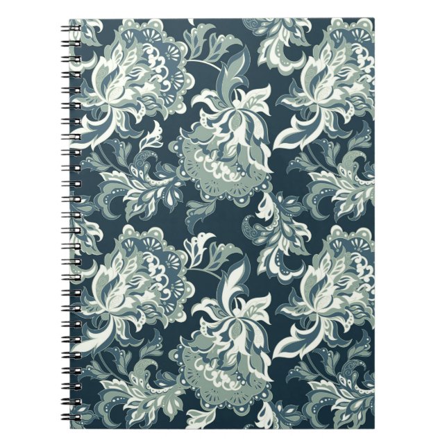 Vintages, folkloristisches Muster ohne Blumen. Notizblock (Vorderseite)