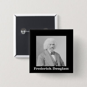 Vintages Foto Afrikanischer Frederick Douglass Button