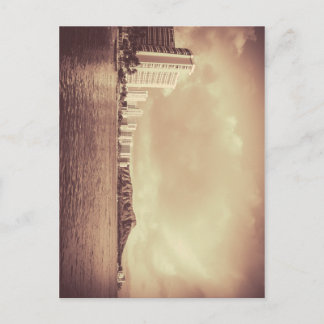 Vintages Foto am Strand von Hawaii Postkarte