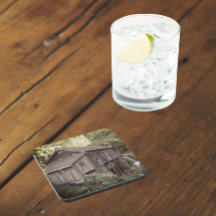 Vintages Foto aus Holzwolle