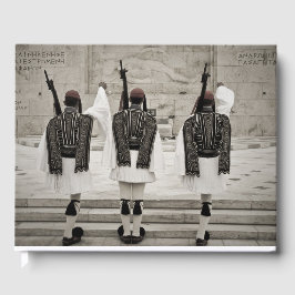Vintages Foto der Ehrenwache, Athen, Griechenland Gästebuch