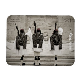 Vintages Foto der Ehrenwache, Athen, Griechenland Magnet