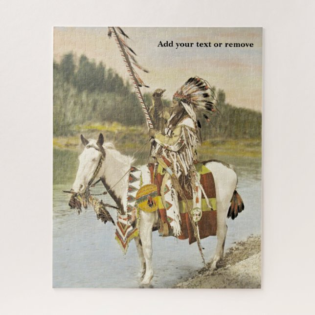 Vintages Foto eines leitenden Amerikanischen Urein Puzzle (Vertikal)