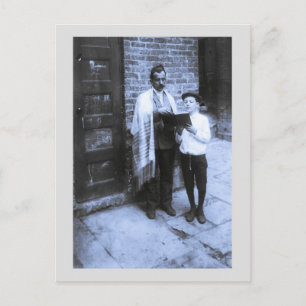 Vintages Foto Jüdisches Neujahr 1907 NY Feiertagspostkarte