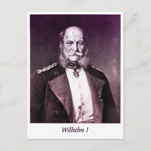 Vintages Foto König Wilhelm I. Postkarte