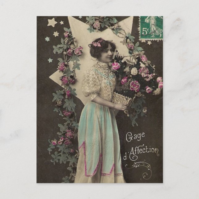 Vintages Foto Ladys Post Cards Postkarte (Vorderseite)