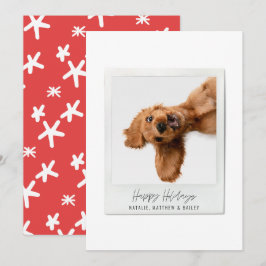 Vintages Foto mit einfachen Schriften Feiertagskarte