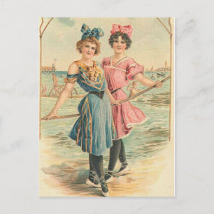 Vintages Foto Postkarte