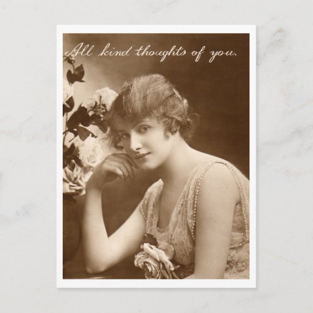 Vintages Foto Postkarte (Vorderseite)