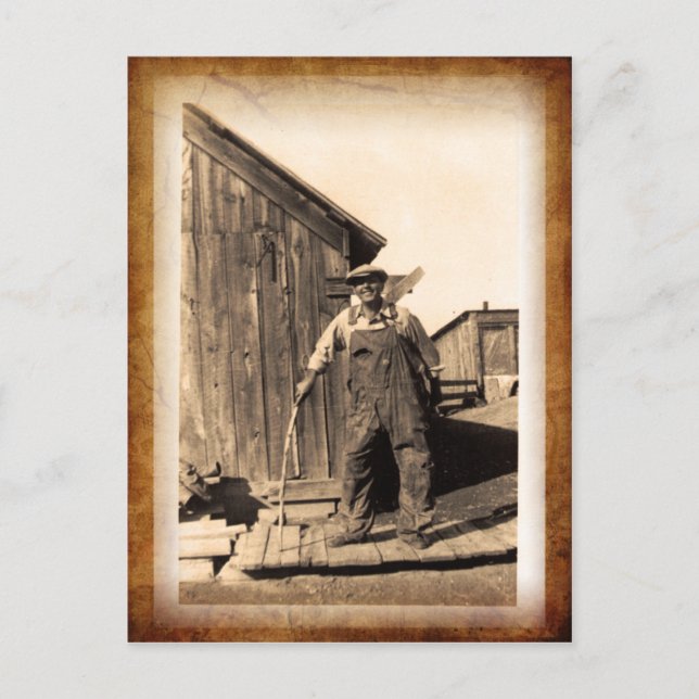 Vintages Foto Postkarte (Vorderseite)