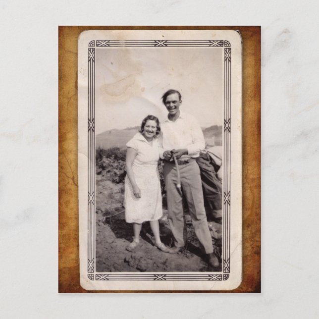 Vintages Foto Postkarte (Vorderseite)