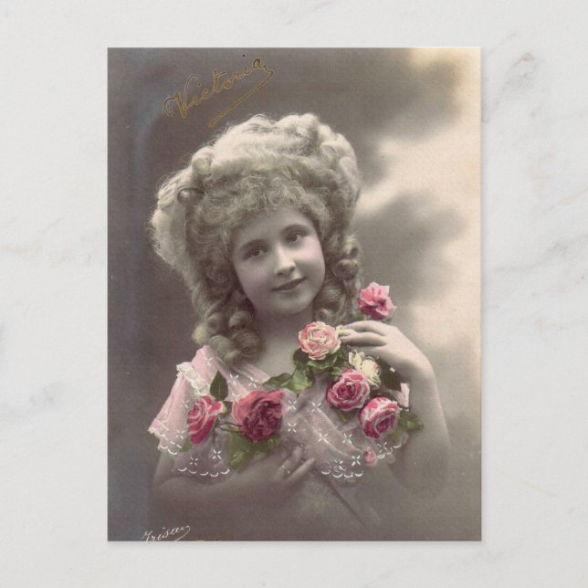 Vintages Foto Postkarte (Vorderseite)