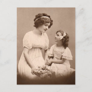 Vintages Foto Postkarte