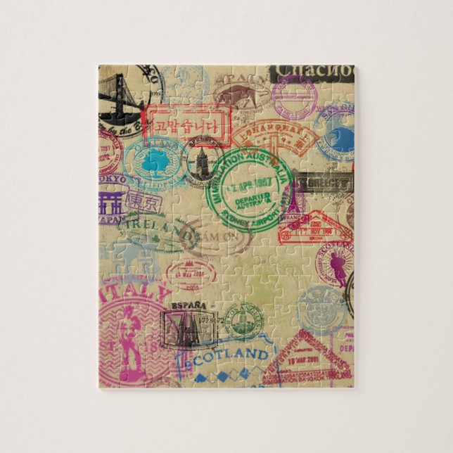 Vintages Foto-Puzzlespiel der Puzzle (Vertikal)