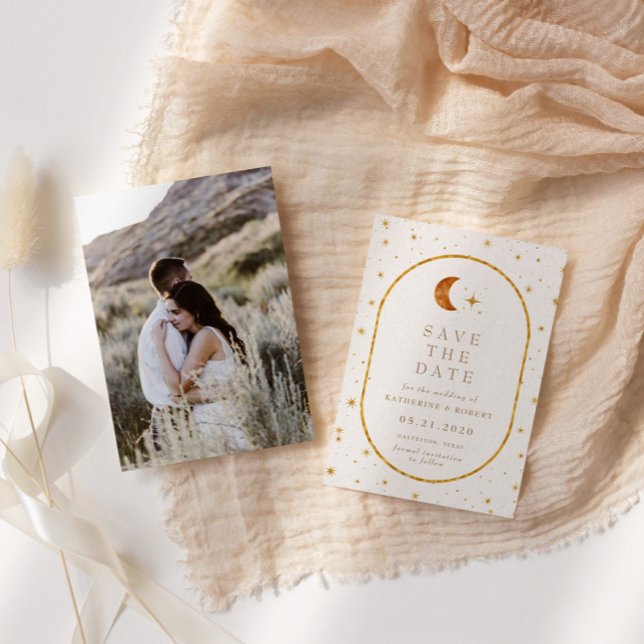 Vintages Foto Save the Date Einladung (Von Creator hochgeladen)