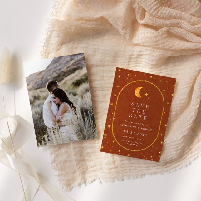 Vintages Foto Save the Date Einladung (Von Creator hochgeladen)