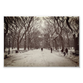 Vintages Foto The Mall, Central Park NY