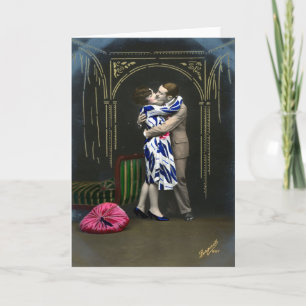 Vintages Foto Valentine Feiertagskarte