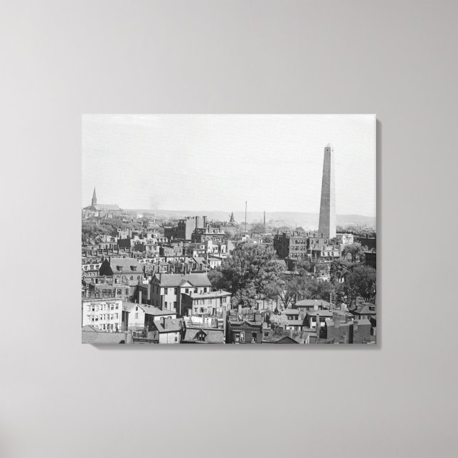 Vintages Foto von Charlestown Massachusetts Leinwanddruck (Vorderseite)