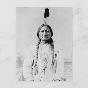 Vintages Foto von Lakota Leader Sitting Bull Postkarte