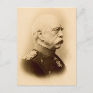 Vintages Foto von Otto Von Bismarck Postkarte