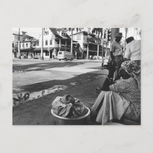 Vintages Foto von Paramaribo Suriname Postkarte