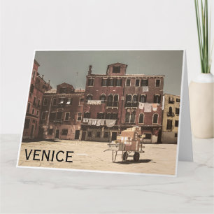 Vintages Foto von Venedig Karte