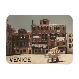 Vintages Foto von Venedig Magnet