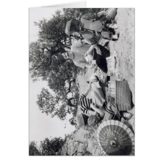 Vintages Fotografie Edwardian Picknick auf dem