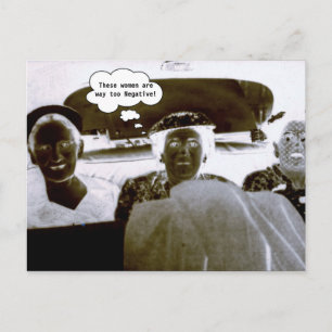 Vintages Fotografieren Negative Frauen anpassen Te Postkarte