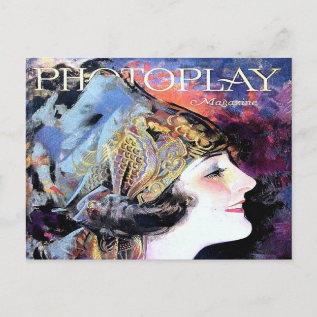 Vintages Fotoplay Film Magazine Cover 1923 Postkarte (Vorderseite)