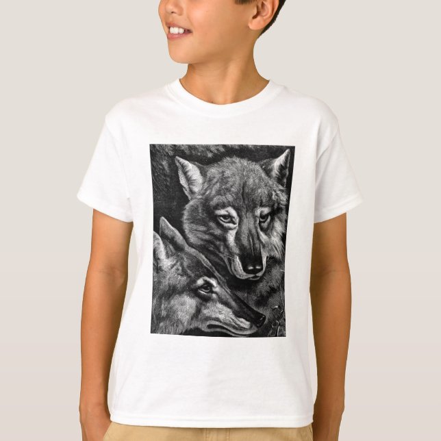 Vintages Foxy Zeichnend Shirt (Vorderseite)