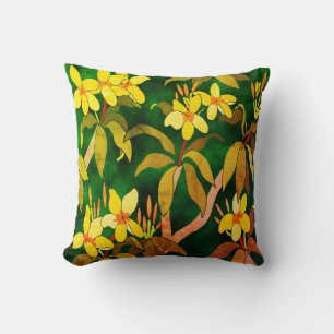 Vintages Frangipani-Throw-Kissen Kissen