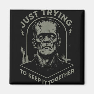 Vintages Frankenstein Monster nur versuchen, I Beh Magnet